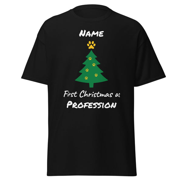 First Christmas As - Personalizable Unisex T-shirt-Unisex T-shirt | Gildan 5000-I love Veterinary