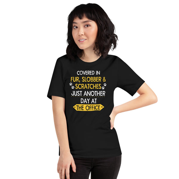 Fur, Slobber, Scratches Bella + Canvas 3001 Unisex T-shirt-Unisex T-Shirt | Bella + Canvas 3001-I love Veterinary