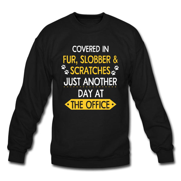 Fur, Slobber, Scratches Crewneck Sweatshirt-Unisex Crewneck Sweatshirt | Gildan 18000-I love Veterinary