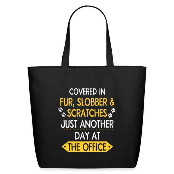 Fur, Slobber, Scratches Eco-Friendly Cotton Tote-Eco-Friendly Cotton Tote-I love Veterinary