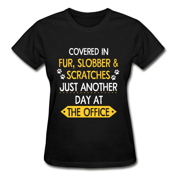 Fur, Slobber, Scratches Gildan Ultra Cotton Ladies T-Shirt-Ultra Cotton Ladies T-Shirt | Gildan G200L-I love Veterinary