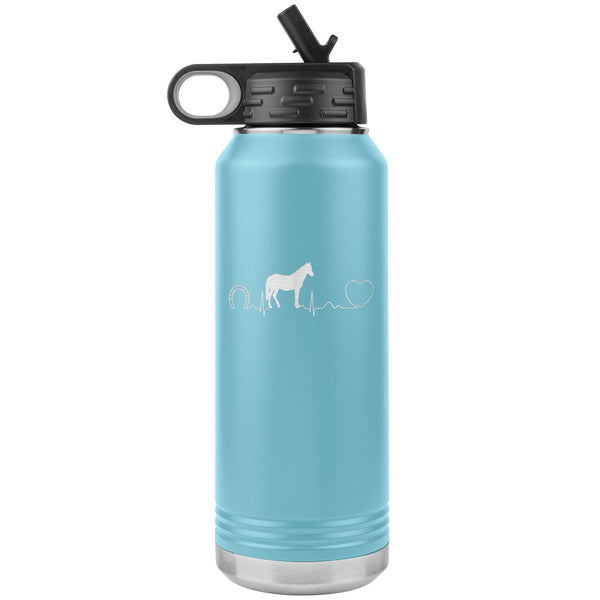 Horse pulse Water Bottle Tumbler 32 oz-Water Bottle Tumbler-I love Veterinary