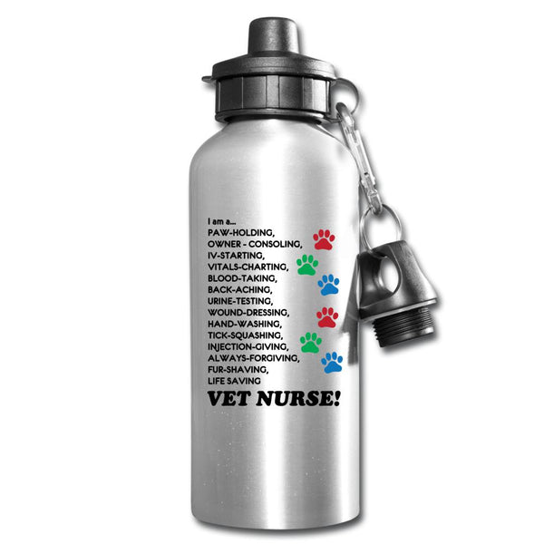 I am a... Vet nurse 20oz Water Bottle-Water Bottle | BestSub BLH1-2-I love Veterinary