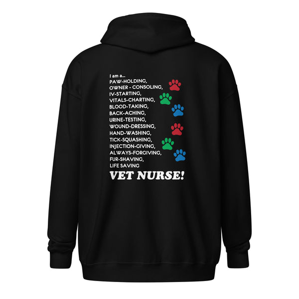 I am a... Vet nurse Unisex Zip Hoodie-Unisex Zip Hoodie | Gildan 18600-I love Veterinary