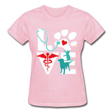 I Love Veterinary Dog and Cat Gildan Ultra Cotton Ladies T-Shirt-Ultra Cotton Ladies T-Shirt | Gildan G200L-I love Veterinary