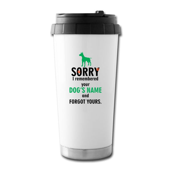 I remembered your dogs name 16 oz Travel Mug-Travel Mug-I love Veterinary