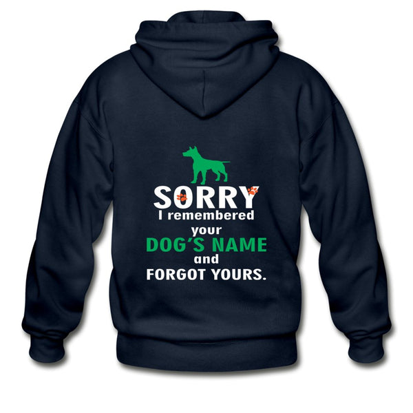 I remembered your dogs name Unisex Zip Hoodie-Heavy Blend Adult Zip Hoodie | Gildan G18600-I love Veterinary