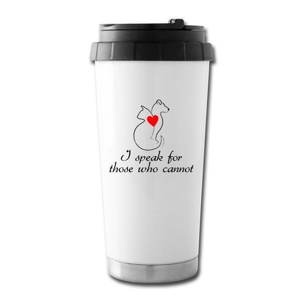 I speak for those who cannot 16 oz Travel Mug-Travel Mug-I love Veterinary