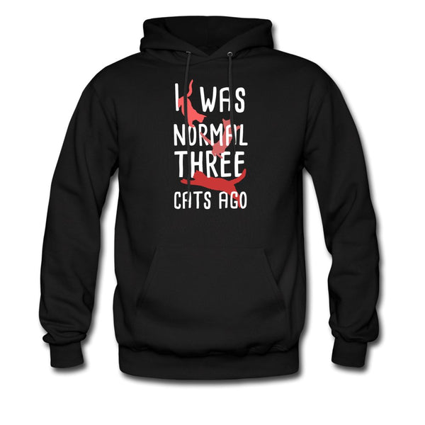 I was Normal three Cats ago Unisex Hoodie-Men's Hoodie | Hanes P170-I love Veterinary