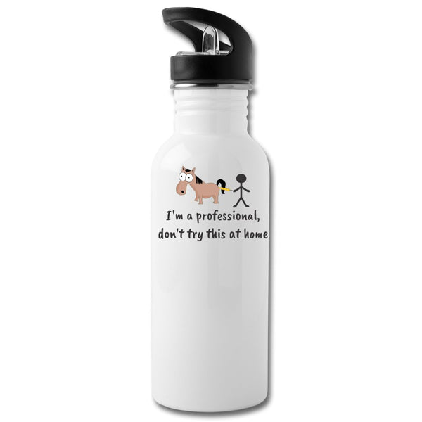 I'm a professional, don't try this at home 20oz Water Bottle-Water Bottle | BestSub BLH1-2-I love Veterinary