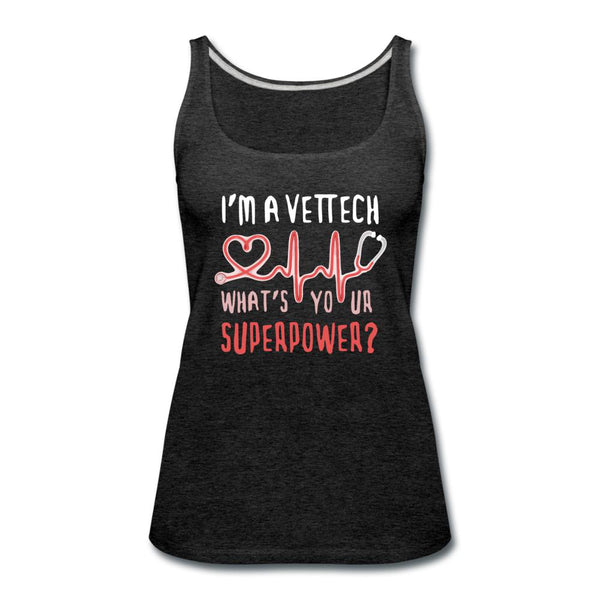 I'm a vet tech, what's your superpower? Women's Tank Top-Women’s Premium Tank Top | Spreadshirt 917-I love Veterinary