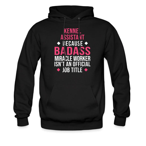 Kennel Assistant, because badass miracle worker isn't an official job title Unisex Hoodie Men's Hoodie-Men's Hoodie | Hanes P170-I love Veterinary