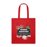 Kennel Assistant, nobody knows what I do until I don't do it Cotton Tote Bag Tote Bag-Tote Bag | Q-Tees Q800-I love Veterinary