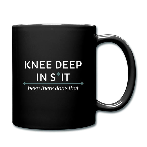 Large Animal Vet Funny Mug - Knee deep in s*it Full Color Mug-Full Color Mug | BestSub B11Q-I love Veterinary