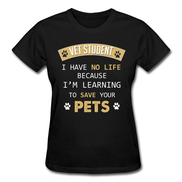Learning to save your pets Gildan Ultra Cotton Ladies T-Shirt-Ultra Cotton Ladies T-Shirt | Gildan G200L-I love Veterinary