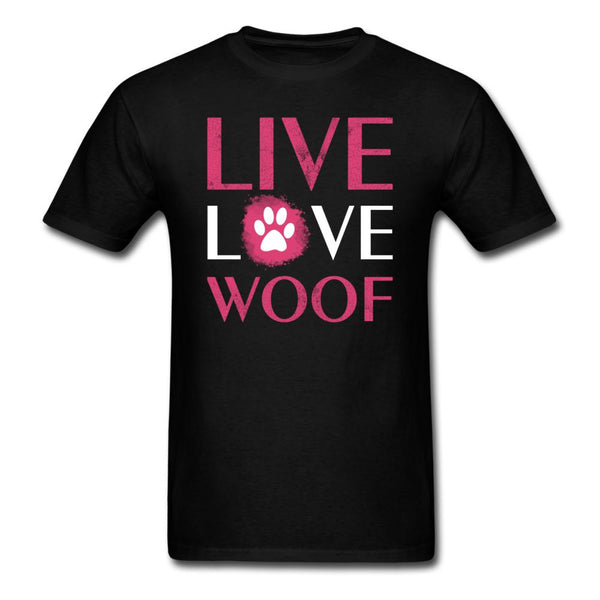 Live, Love, Woof Unisex T-shirt-Unisex Classic T-Shirt | Fruit of the Loom 3930-I love Veterinary