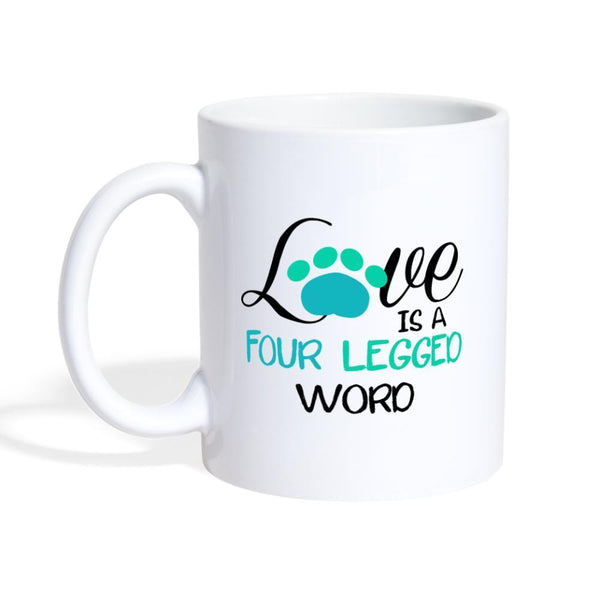 Love is four legged word White Coffee or Tea Mug-Coffee/Tea Mug | BestSub B101AA-I love Veterinary