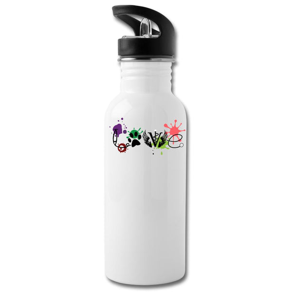 LOVE Veterinary Medicine 20oz Water Bottle-Water Bottle | BestSub BLH1-2-I love Veterinary