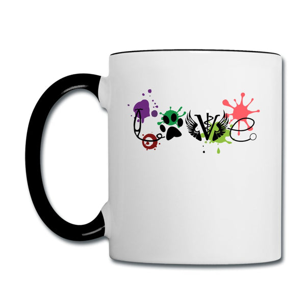 LOVE Veterinary Medicine Contrast Coffee Mug-Contrast Coffee Mug | BestSub B11TAA-I love Veterinary