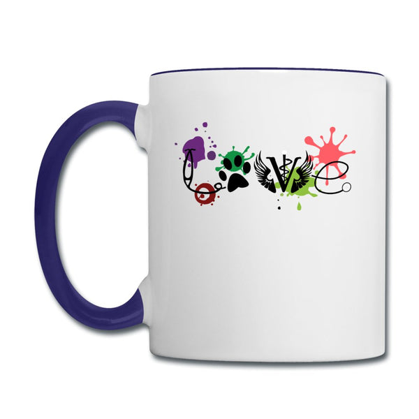 LOVE Veterinary Medicine Contrast Coffee Mug-Contrast Coffee Mug | BestSub B11TAA-I love Veterinary