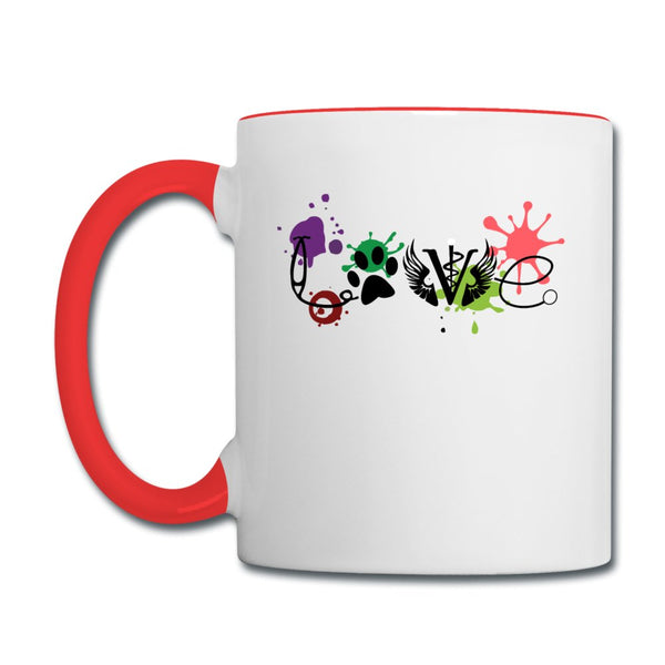 LOVE Veterinary Medicine Contrast Coffee Mug-Contrast Coffee Mug | BestSub B11TAA-I love Veterinary