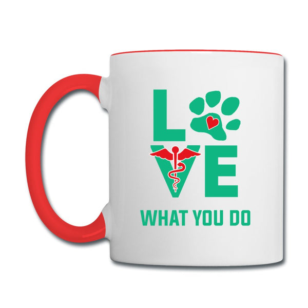 Love what you do Contrast Coffee Mug-Contrast Coffee Mug | BestSub B11TAA-I love Veterinary
