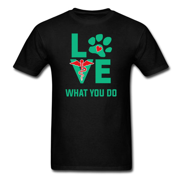 Love what you do Unisex T-shirt-Unisex Classic T-Shirt | Fruit of the Loom 3930-I love Veterinary
