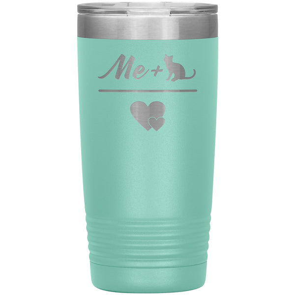 Me + Cat 20oz Vacuum Tumbler-Tumblers-I love Veterinary