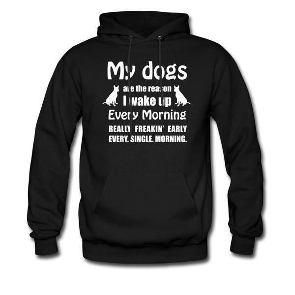 My dogs are the reason I wake up Unisex Hoodie-Men's Hoodie | Hanes P170-I love Veterinary