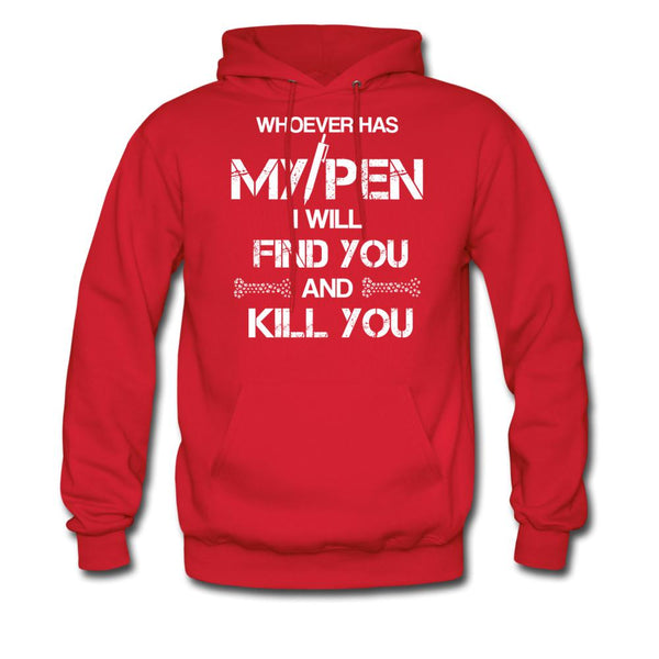 My Pen Unisex Hoodie-Men's Hoodie | Hanes P170-I love Veterinary