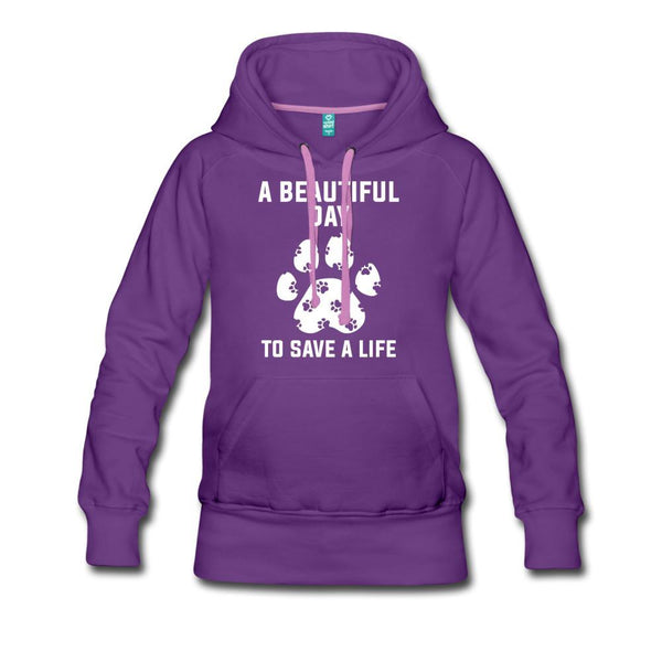 NOMV A beautiful day to save a life Women’s Premium Hoodie-NOMV-I love Veterinary
