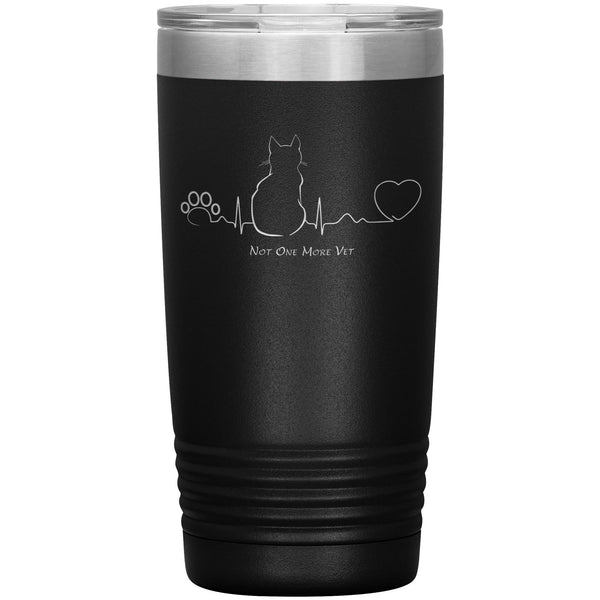 NOMV Cat Pulse 20 oz Vacuum Tumbler-NOMV-I love Veterinary