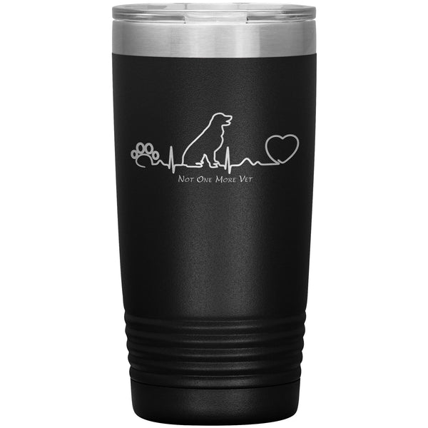 NOMV Dog Heartbeat 20 oz Vacuum Tumbler-NOMV-I love Veterinary