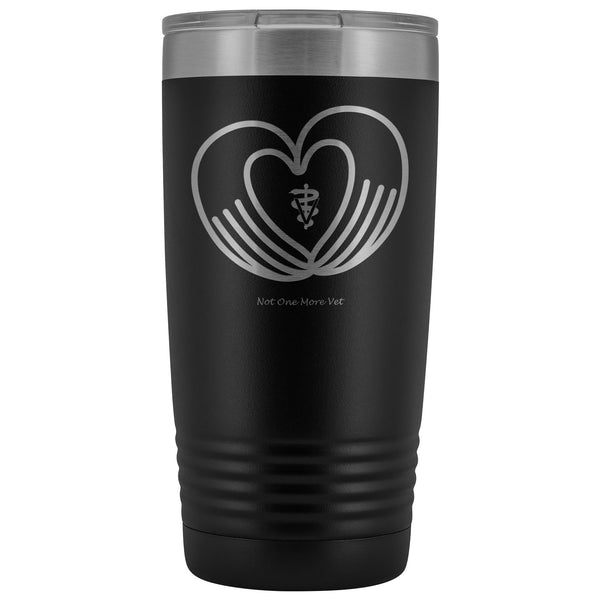 NOMV Heart made of hands 20 oz Vacuum Tumbler-NOMV-I love Veterinary