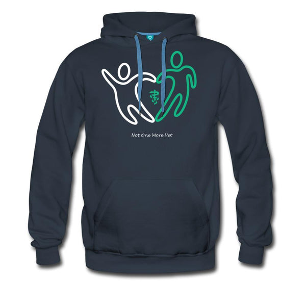 NOMV People make a heart Men’s Premium Hoodie-NOMV-I love Veterinary