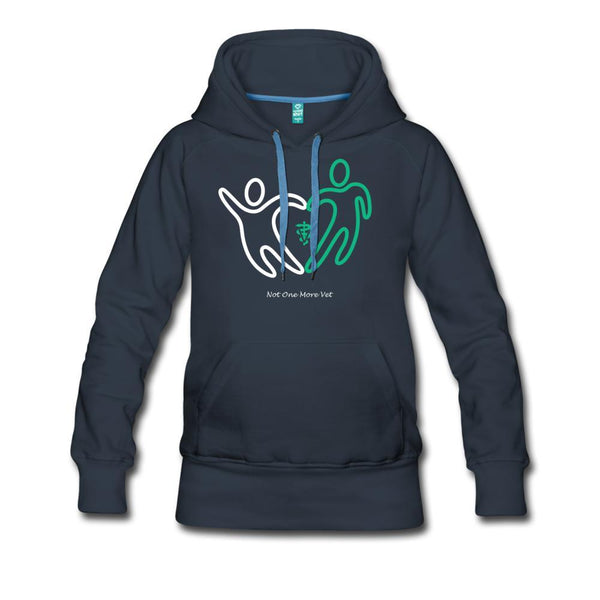 NOMV People make a heart Women’s Premium Hoodie-NOMV-I love Veterinary
