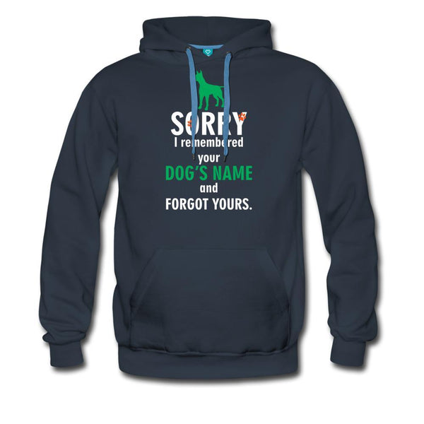 NOMV Sorry I remembered your dog's name Men’s Premium Hoodie-NOMV-I love Veterinary