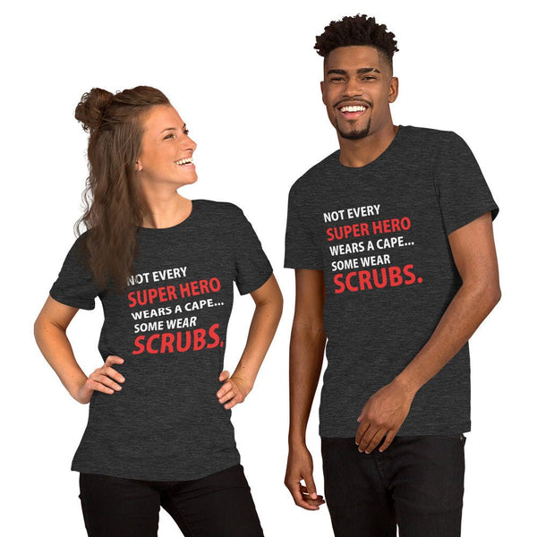 NOMV Superhero red Unisex T-shirt Bella + Canvas 3001-NOMV-I love Veterinary
