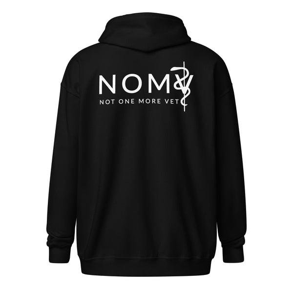 NOMV Unisex heavy blend zip hoodie-NOMV-I love Veterinary