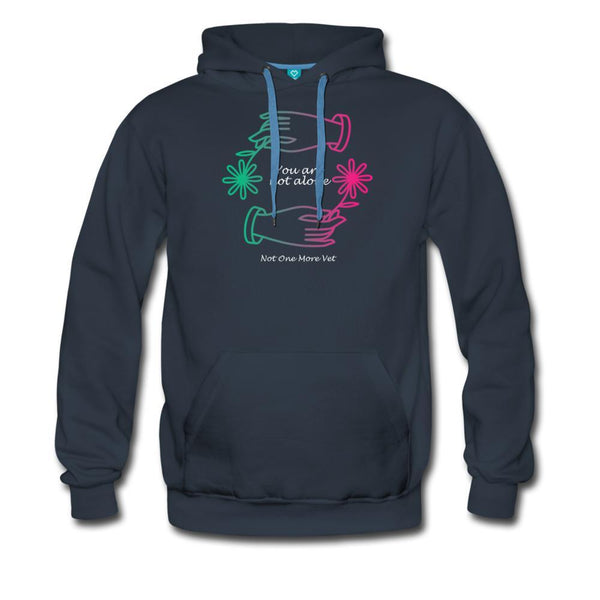 NOMV You are not alone Men’s Premium Hoodie-NOMV-I love Veterinary