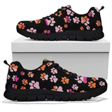 Pawprints Pattern Colorful - Women's Sneakers-Sneakers-I love Veterinary