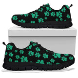 Pawprints Pattern Teal - Women's Sneakers-Sneakers-I love Veterinary