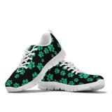 Pawprints Pattern Teal - Women's Sneakers-Sneakers-I love Veterinary