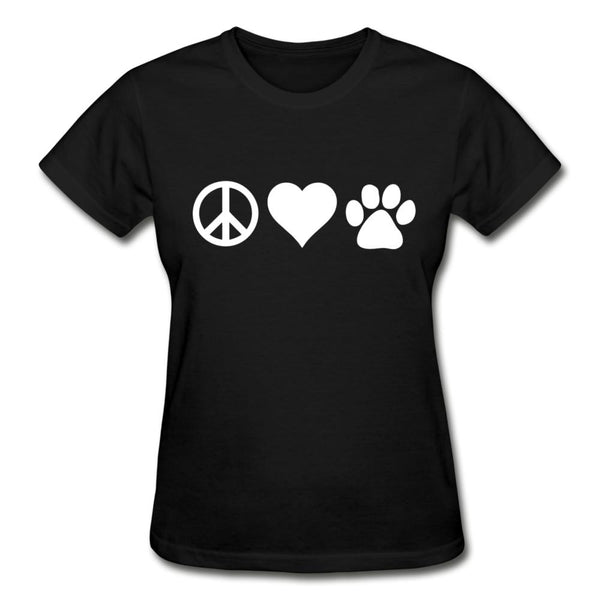 Peace, love, paws Gildan Ultra Cotton Ladies T-Shirt-Ultra Cotton Ladies T-Shirt | Gildan G200L-I love Veterinary