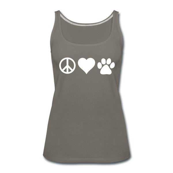 Peace, love, paws Women's Tank Top-Women’s Premium Tank Top | Spreadshirt 917-I love Veterinary