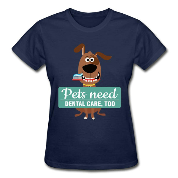 Pet Dental Health Gildan Ultra Cotton Ladies T-Shirt-Ultra Cotton Ladies T-Shirt | Gildan G200L-I love Veterinary