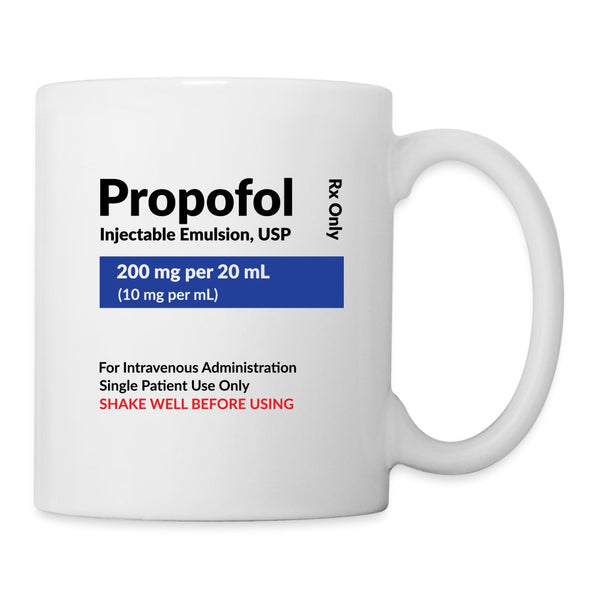 Propofol Design Coffee/Tea White Mug-Coffee/Tea Mug | BestSub B101AA-I love Veterinary