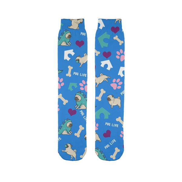 Pug Life Sublimation Tube Sock-Sublimation Sock-I love Veterinary