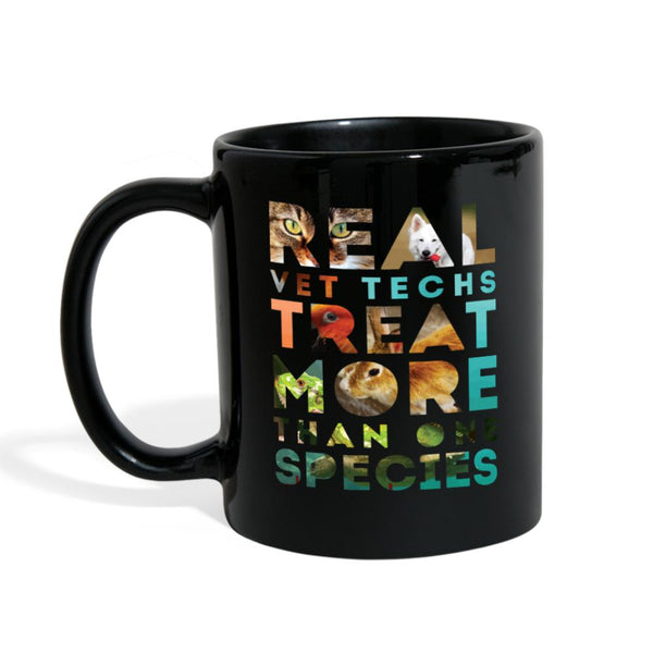 Real Vet Techs Treat more than one species Full Color Mug-Full Color Mug | BestSub B11Q-I love Veterinary