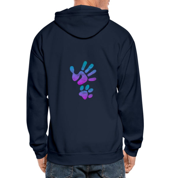Sarah Parsons Collection - Zip Hoodie-Heavy Blend Adult Zip Hoodie | Gildan G18600-I love Veterinary